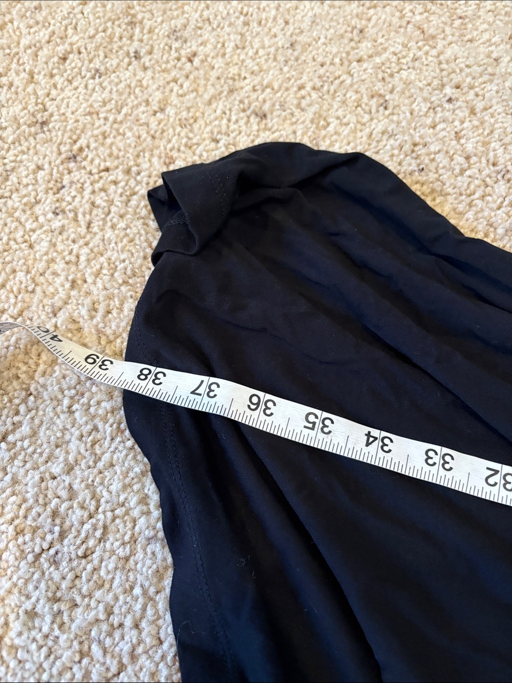 Banana Republic Black Sleeveless V-Neck Midi Dress, Size Small - Picture 7 of 7